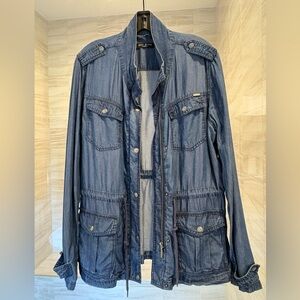 Max Jeans Tencel Denim Utility Jacket